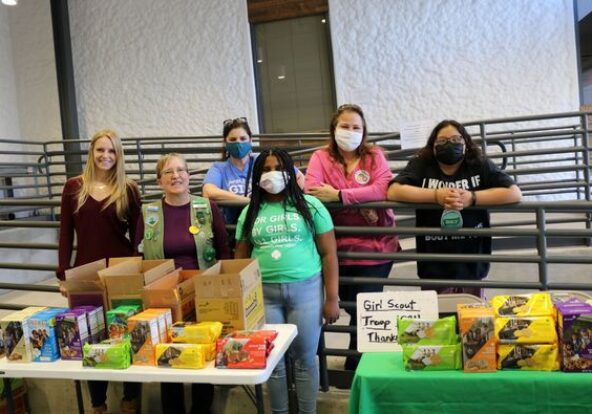 Girl Scouts at Broadway Equipment Headquarters